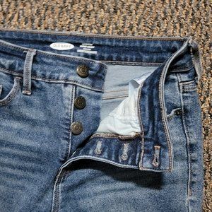 Old Navy Rockstar Super Skinny High Rise Distressed Jeans Size 2 EUC